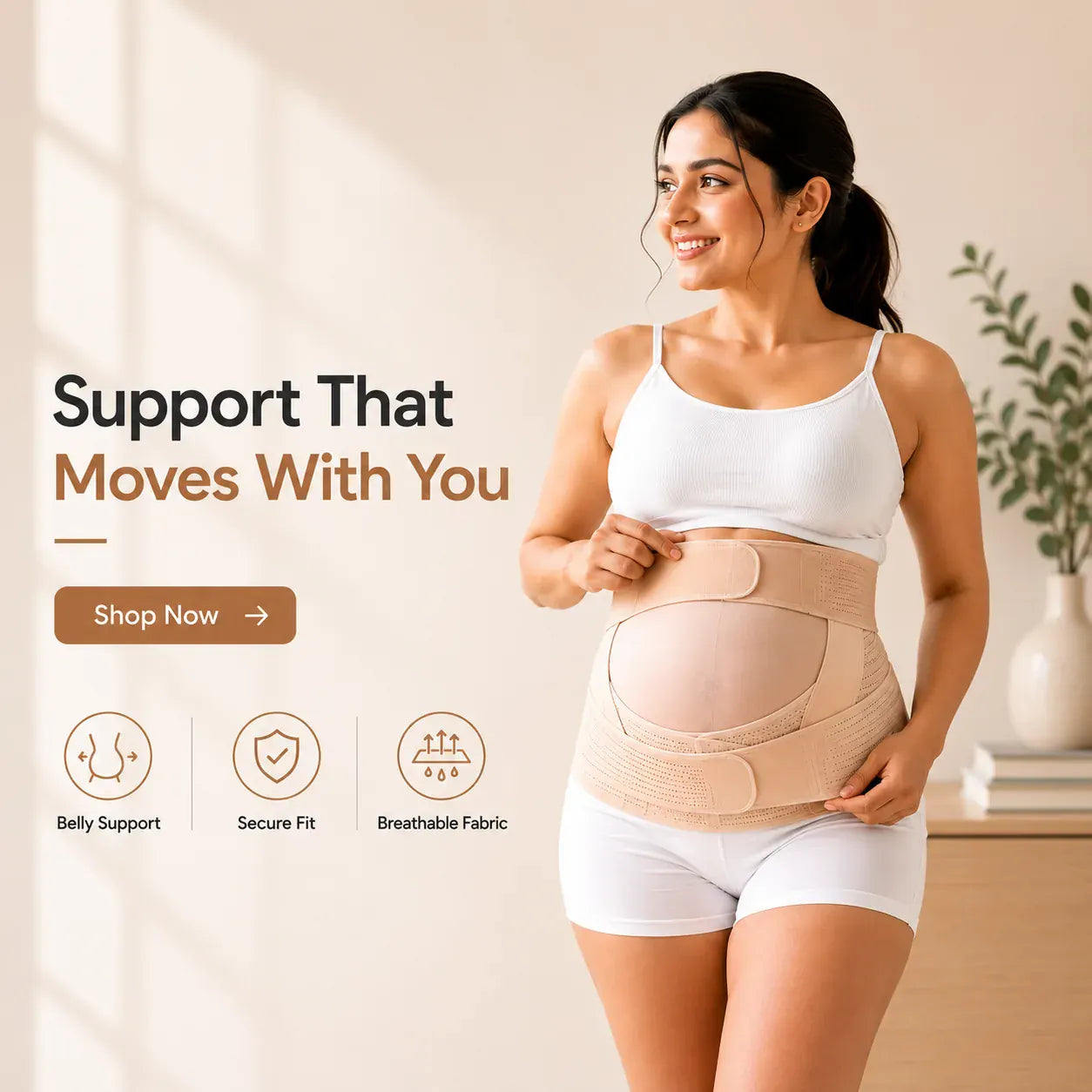 Postpartum support belt — support that moves with you